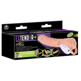 Excellent Power Remote Control Vibrating Penis Extendor 9 Inch Flesh Penis Sleeves and Extenders